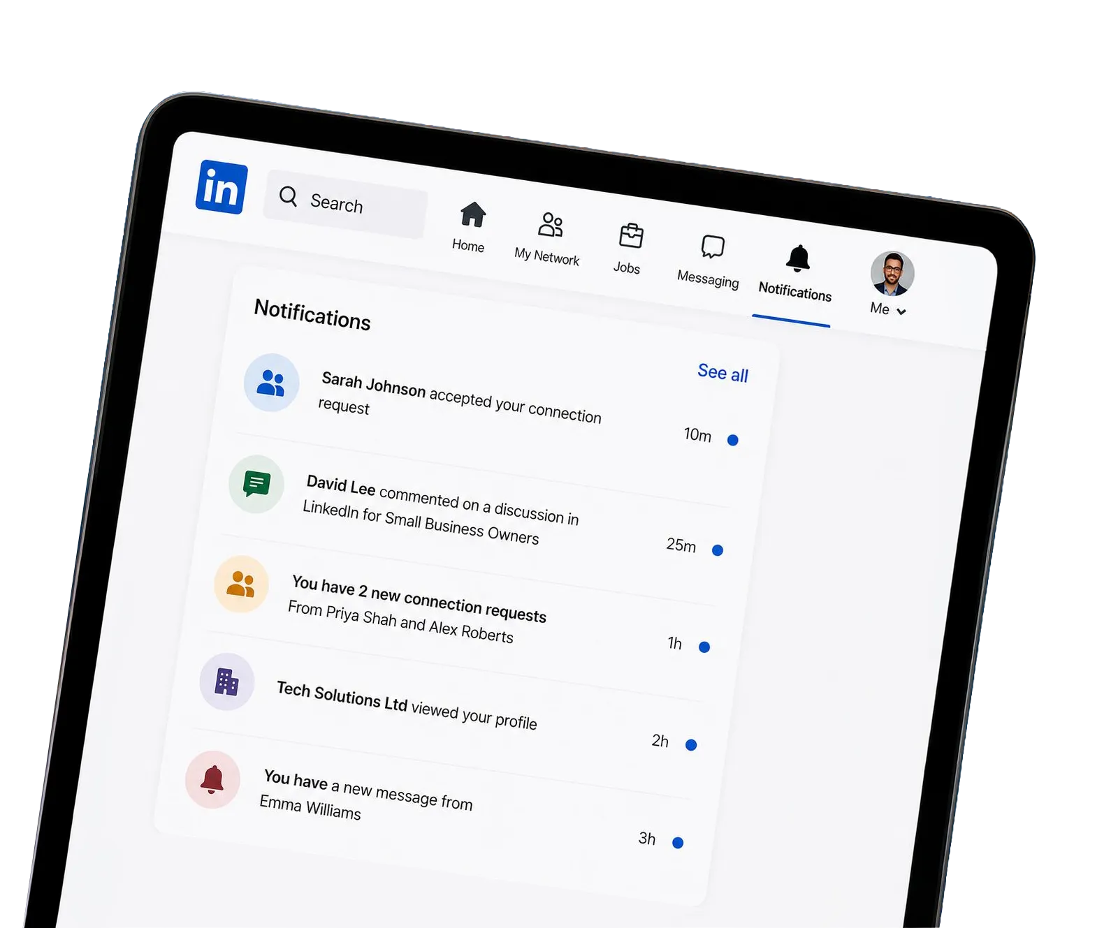 Linkedin Image 2 Linkedin Tablet